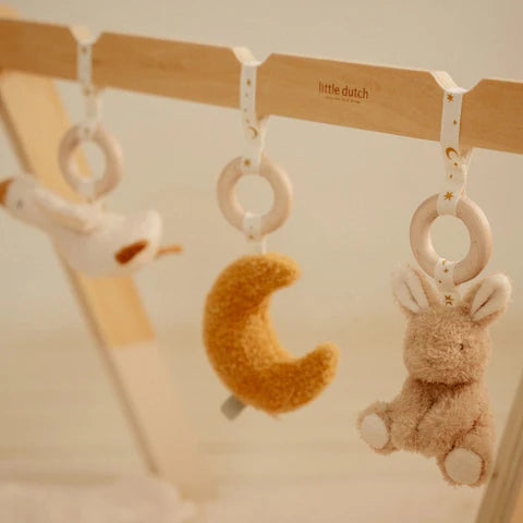 Palestrina in Legno Little Dutch - Baby Gym Newborn Naturals con Giochi