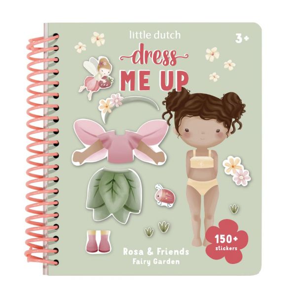 Libro Dress Me Up con Stickers Fairy Garden - Little Dutch