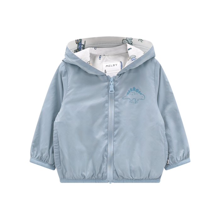 Giubbino Nylon con Cappuccio Dinosauro Neonato – Melby