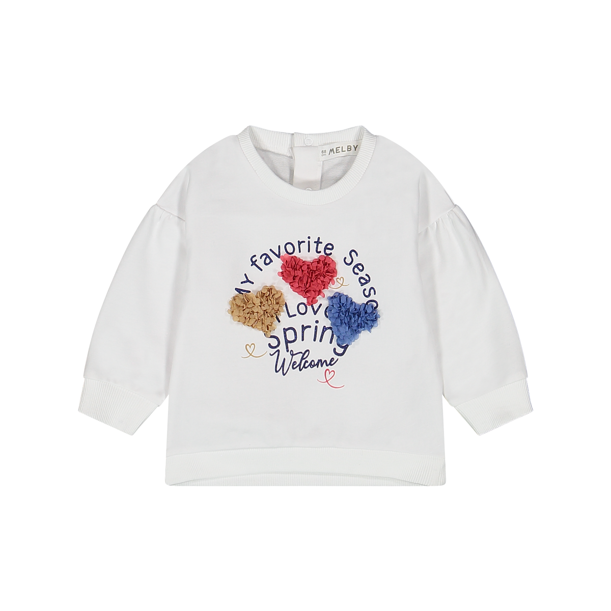 Maglia Cotone Garzato Cuoricini Melby