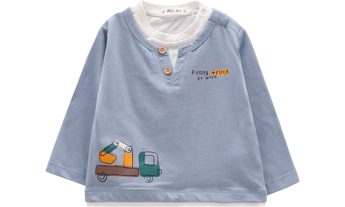 T-shirt Bambino a Manica Lunga con Stampa – Melby