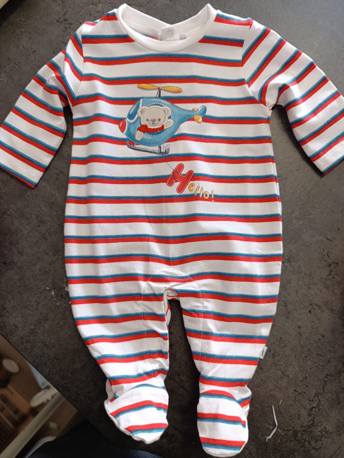 Tutina Neonato con Piedini Aeroplano - Cotone 100% - MELBY