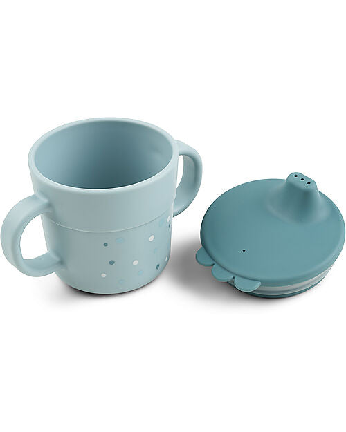 Tazza con Beccuccio - Happy Dots Blu - 100% PP Alimentare - done by deer