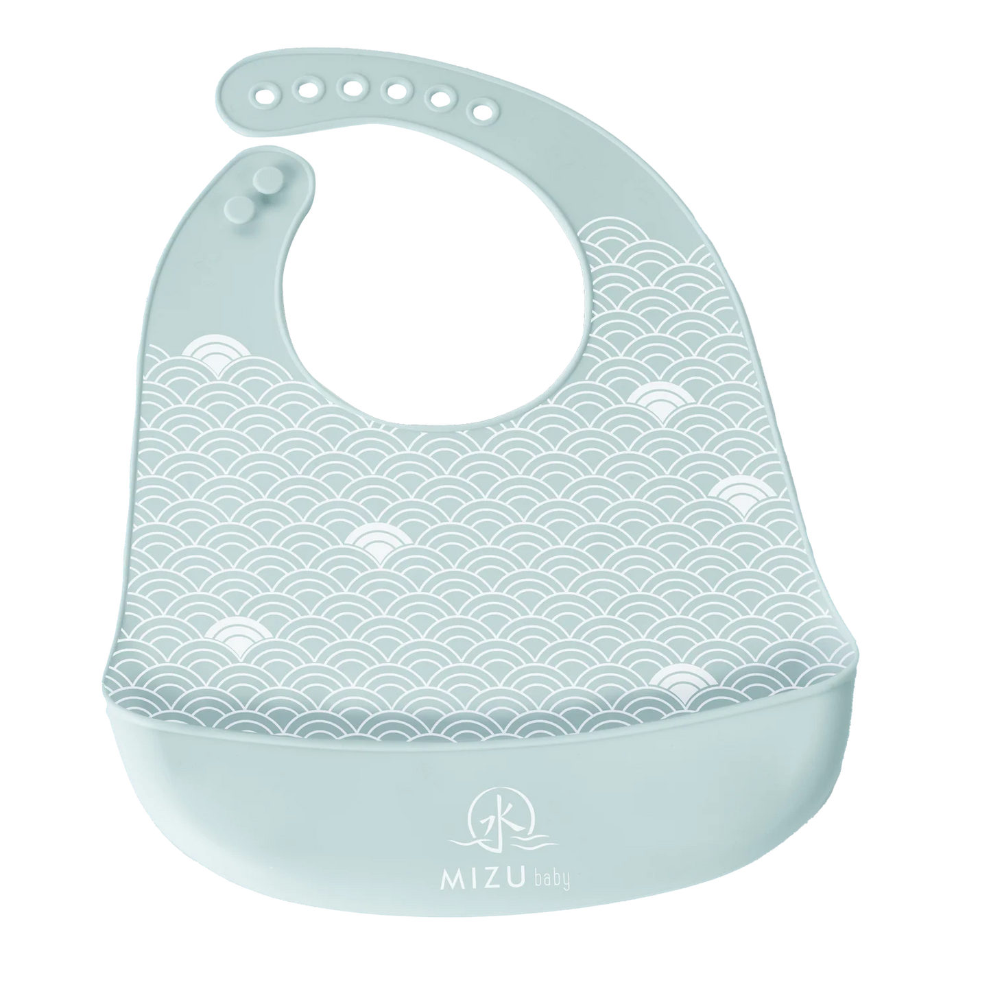 BAVAGLINO IN SILICONE VERDE ACQUA -TAIKI - MIZU BABY