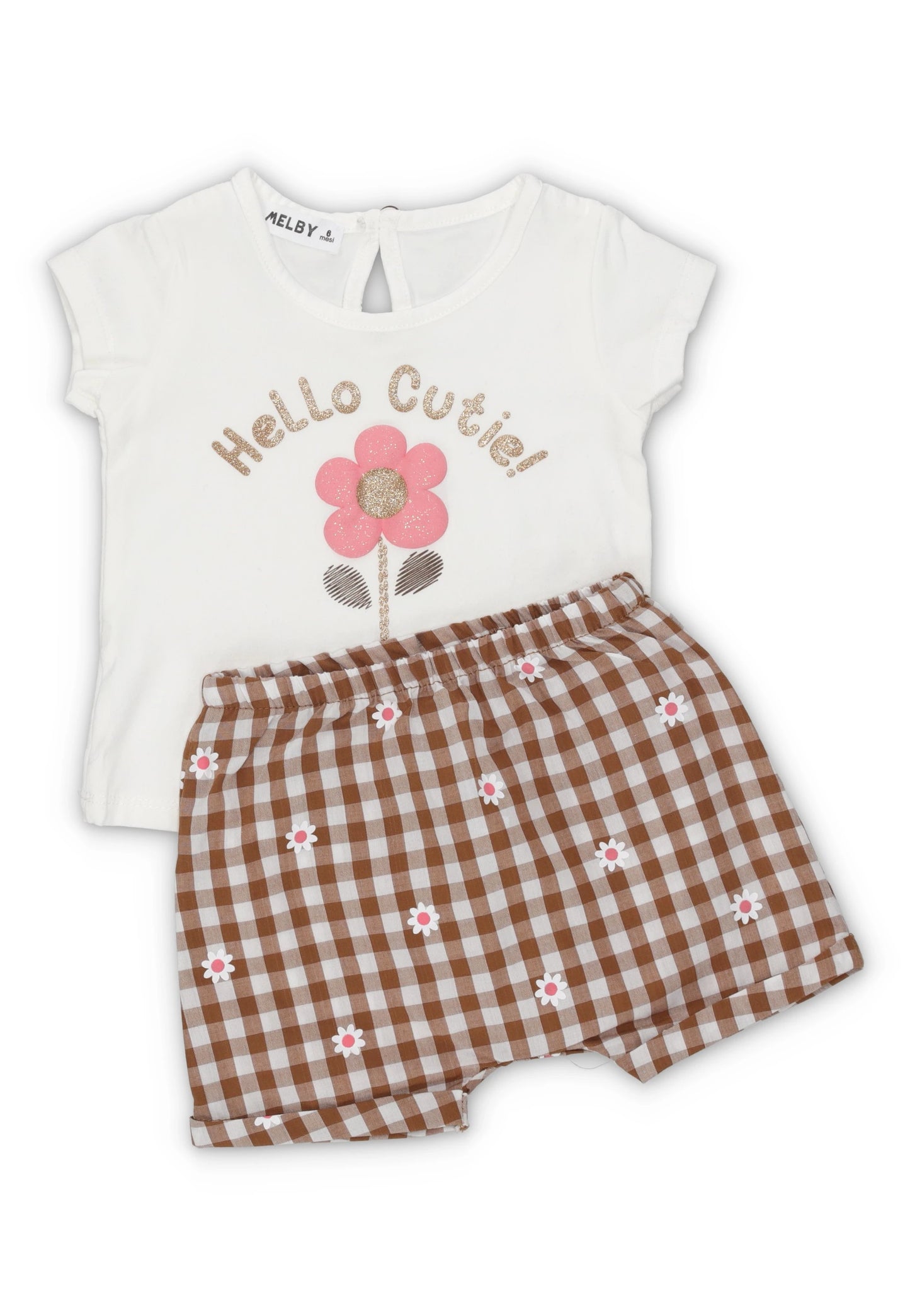 Completino Hello Cutie Melby – T-shirt e Shorts Bambina