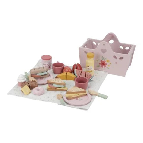 Set Picnic in Legno Little Dutch - 31 Pezzi con Cestino e Accessori