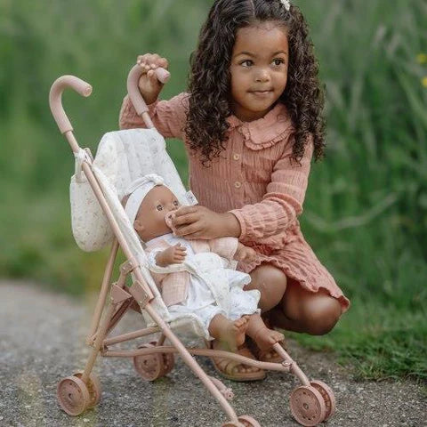 PASSEGGINO BAMBOLE-FIOELLINI-LITTLE DUTCH