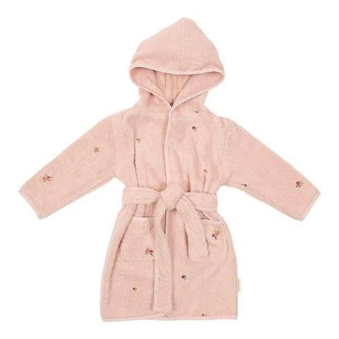 Accappatoio Rosa Fairy Garden Bambina – Cotone Biologico