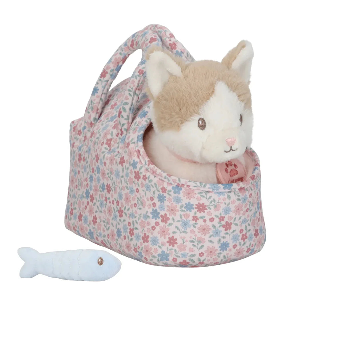 Peluche Gatto Marley con Trasportino - Little Dutch