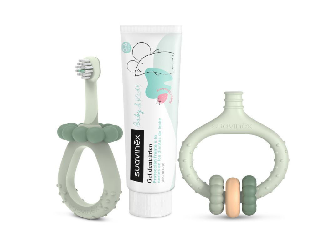 Set Primo Igiene Dentale 0+  - Massaggiagengive e Spazzolino