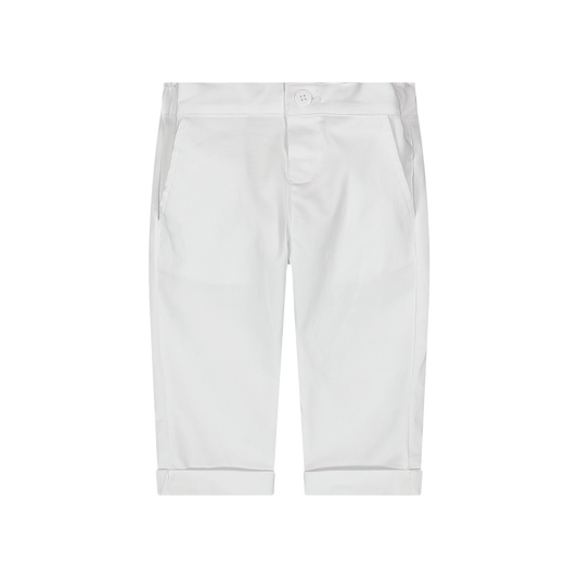 Pantalone Bianco Elegante Neonato – Cotone Melby