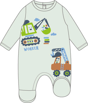 Tutina Neonato Cotone Ruspe Melby - Morbida e Divertente per Piccoli Esploratori