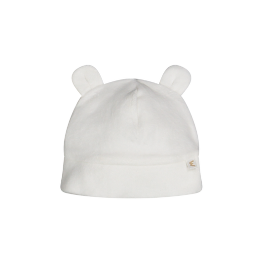 Cappellino Ciniglia Cotone Bio Neutro Melby - Accessorio Neonato