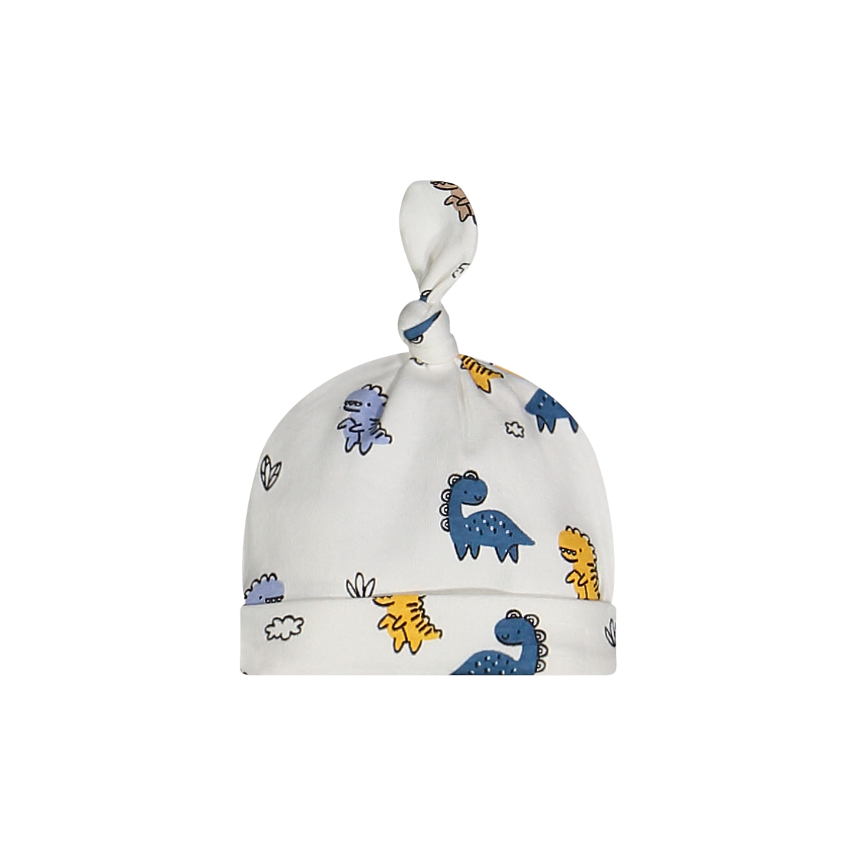 Cappellino Cotone Bio Felpato Dinosauri Melby - Accessorio Neonato