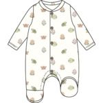 Tutina Neonato Cotone Bio Granchi Melby - Eco-Friendly e Morbida