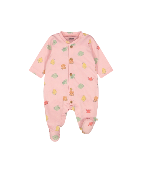 Tutina Neonato Cotone Bio Granchi Melby - Eco-Friendly e Morbida