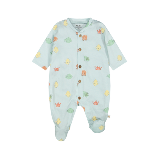 Tutina Neonato Cotone Bio Granchi Melby - Eco-Friendly e Morbida