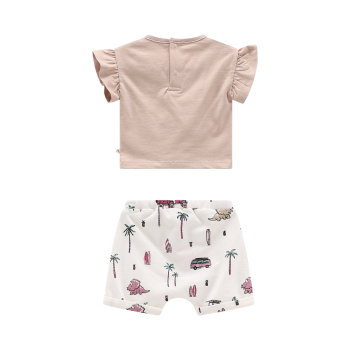 Completo estivo 2 pezzi Melby - t-shirt e pantaloncini bambina