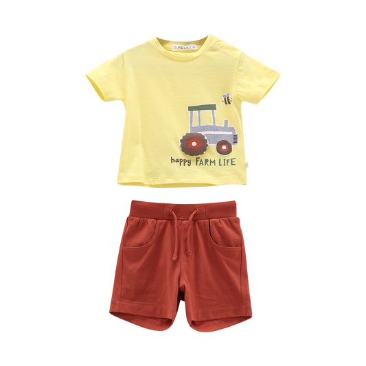 COMPLETO NEONATO JERSEY BERMUDA E T-SHIRT