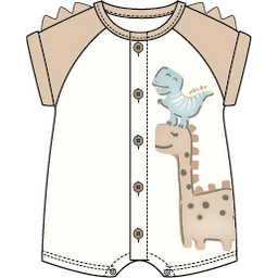Pagliaccetto Neonato Estivo Jersey 100% Cotone - Melby