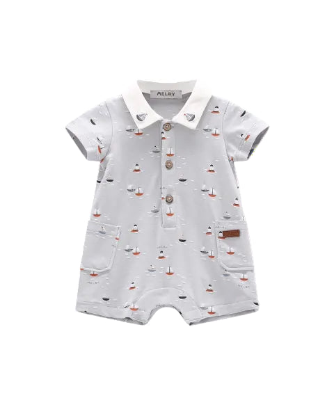 Pagliaccetto Boat Melby Bambino - Cotone 100% Leggero ed Elegante