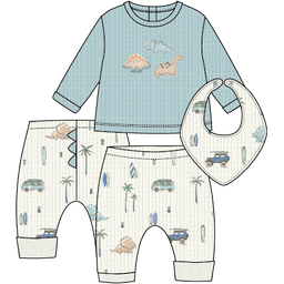 Completo Nascita Neonato con Bavaglino Cotone 100% - Melby