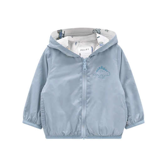 Giubbino Nylon con Cappuccio Dinosauro Neonato – Melby
