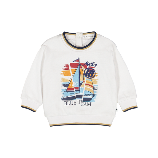 Felpa Garzata Barca a Vela Melby