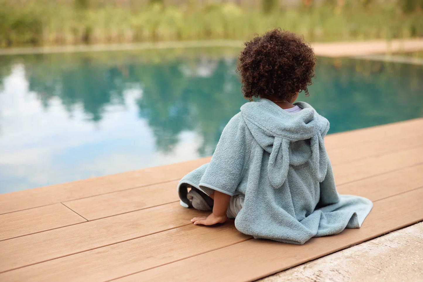 Poncho da Bagno Verde Mare - Jollein