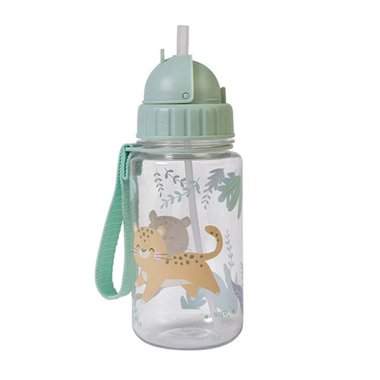 Borraccia Bambini 400ml Cheetahs con Cannuccia Antigoccia - Saro | Scuola e Asilo