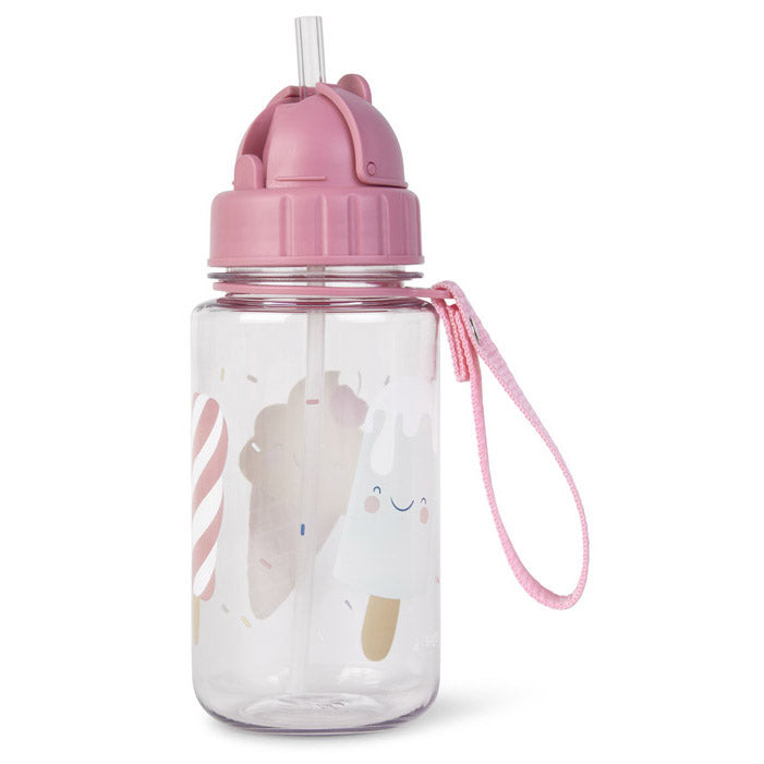 Borraccia Bambini con Cannuccia Antigoccia Ice Cream - Saro | 350ml Scuola e Asilo