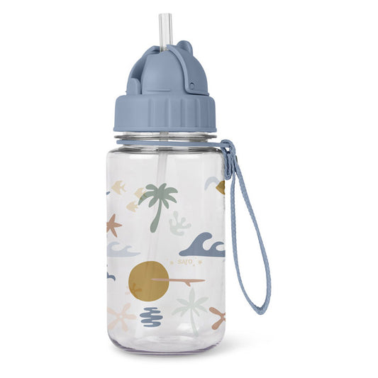 Borraccia Bambini 400ml Aloha con Cannuccia Antigoccia - Saro | Scuola e Asilo