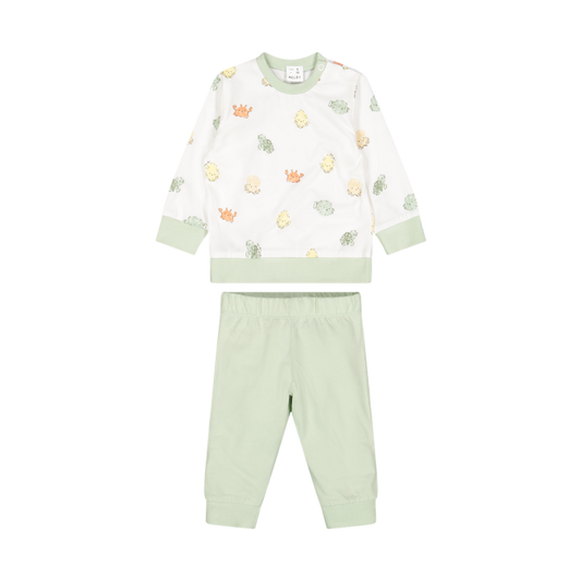 Pigiama Lungo Jersey Stampa Animaletti Neonato Unisex – Melby