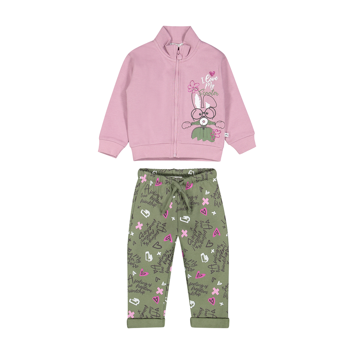 Completo Tuta Felpata Coniglietto Melby