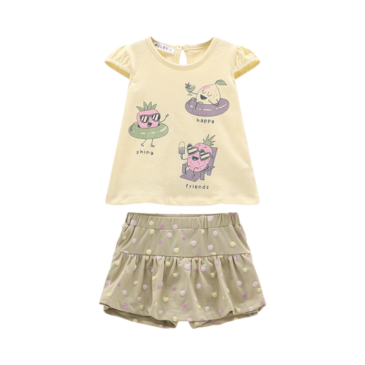 COMPLETO JERSEY BAMBINA CON GONNA PANTALONE
