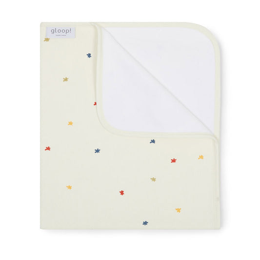 Coperta Culla Stelline Colorate - Gloop! | Coperta Neonato Cotone Organico 65x75cm