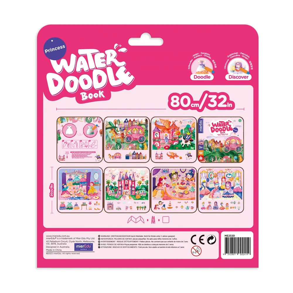 Libro da Colorare con Acqua Principesse Riutilizzabile MierEdu