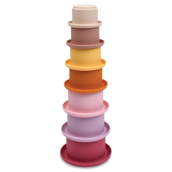 Bicchierini Impilabili Silicone - Tiny Twinkle | Gioco Educativo Neonato BPA Free