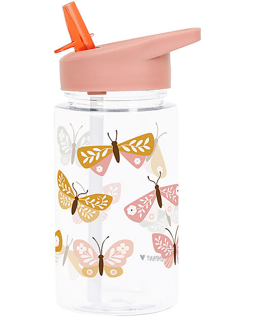 BORRACCIA CON CANNUCCIA 450ML - FARFALLE - A LITTLE LOVELY COMPANY