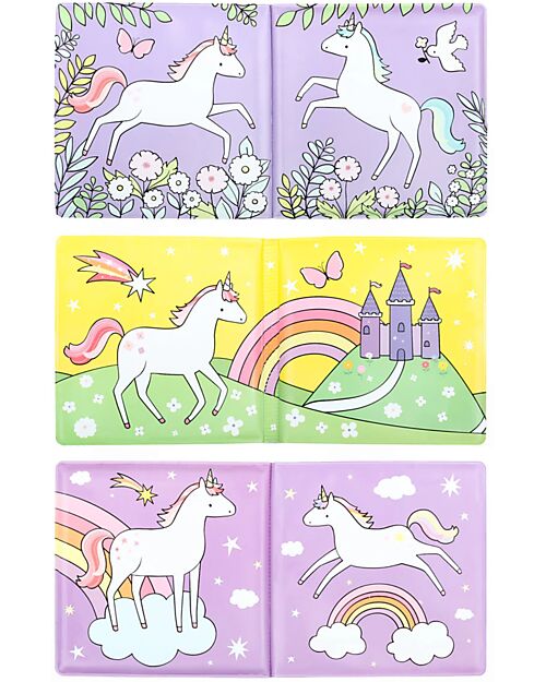 Gioco Libro da Bagno - Unicorn Dreams - Si Colora al Contatto con l'Acqua!