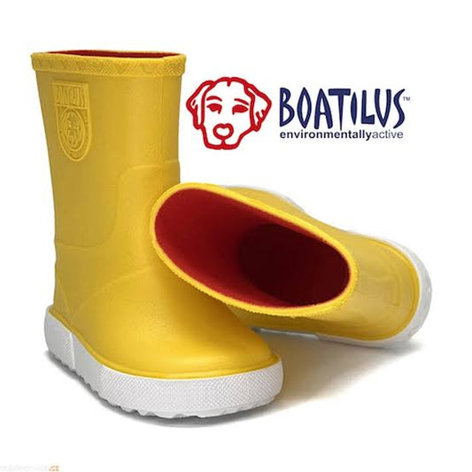 Stivale Alto da Pioggia Giallo e Bianco – Boatilus