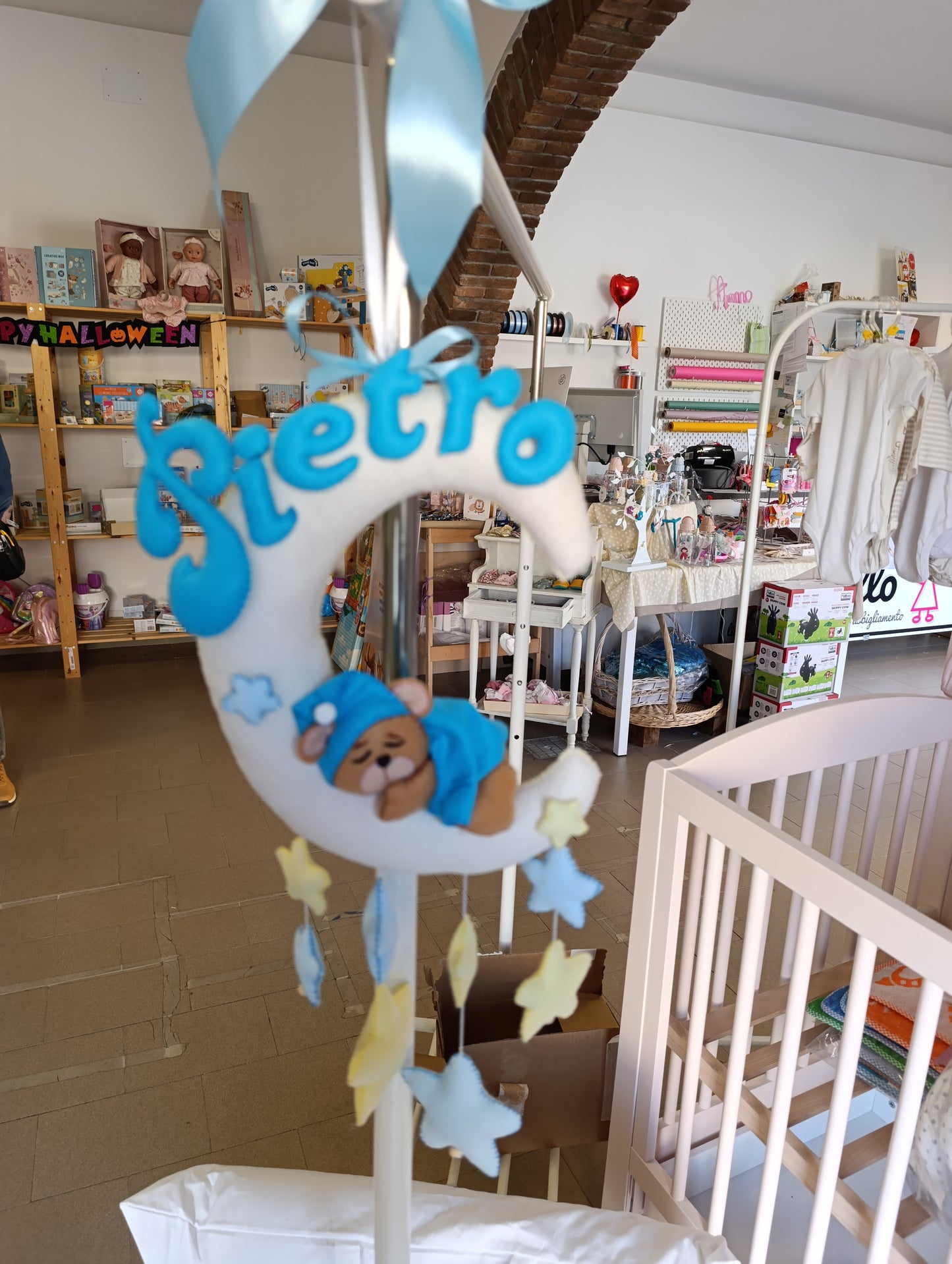 Fiocco nascita personalizzato handmade