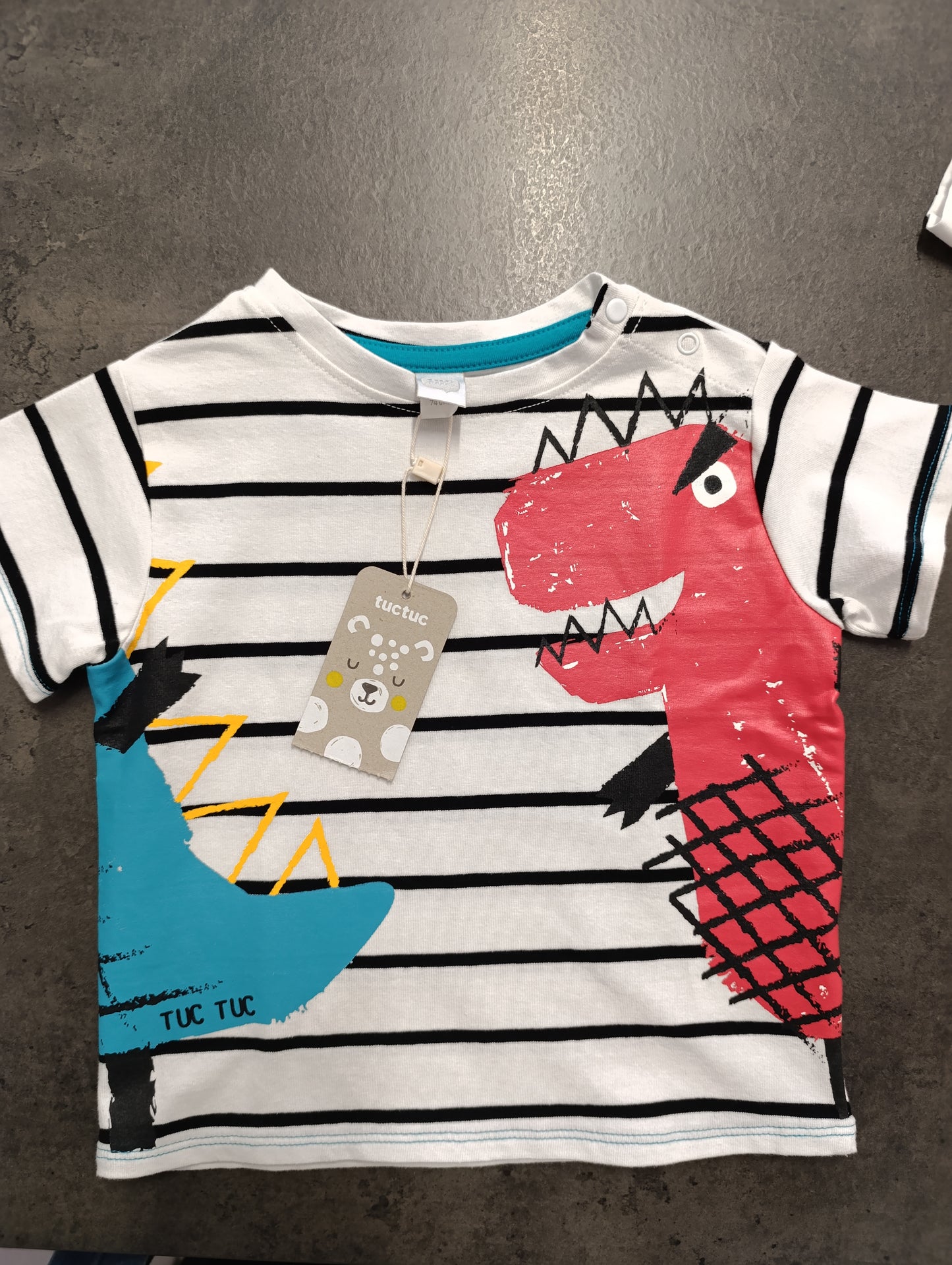 Maglia Maniche Corte Dinosauro Tuc Tuc - Cotone Morbido per Piccoli Esploratori