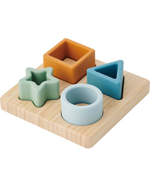 GIOCO INCASTRO BAMBU E SILICONE - NEUTRO - TICKIT