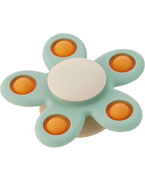 SPINNER A FIORE CON VENTOSA - SILICONE - TICKIT