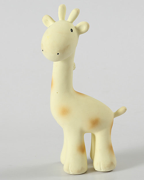 3-in-1 Sonaglio Giraffa, Massaggiagengive, Gioco da Bagno, My First Zoo - 100% Caucciù Naturale