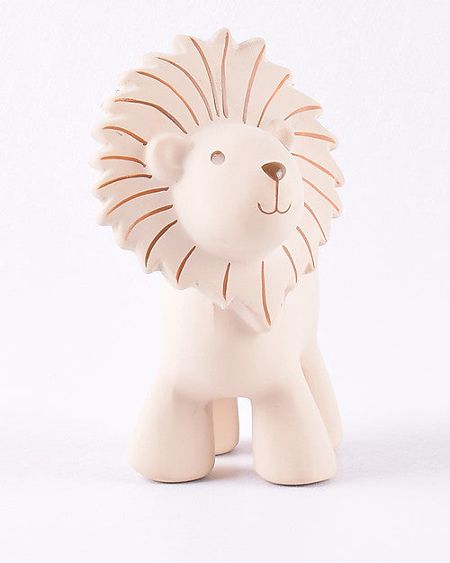 3-in-1 Sonaglio Leone, Massaggiagengive, Gioco da Bagno, My First Zoo - 100% Caucciù Naturale